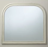 John Lewis Distressed Decorative Overmantle Wall Mirror 95 x 104cm - Cream - Kazoop 