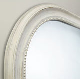 John Lewis Distressed Decorative Overmantle Wall Mirror 95 x 104cm - Cream - Kazoop 