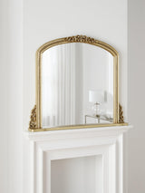 John Lewis Vintage French Overmantel Wall Mirror 95 x 115cm - Antique Gold