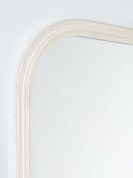 John Lewis Hand-Carved Coastal Overmantel Wall Mirror 95 x 105cm - White