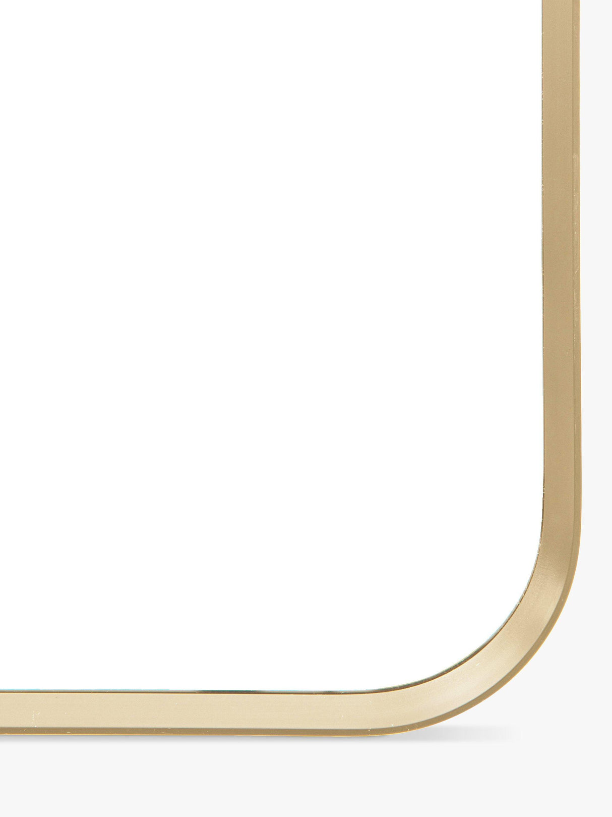 Gallery Direct Riverside Arched Metal Frame Wall Mirror 150 x 45cm - Gold