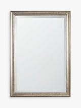 John Lewis Kendal Rectangular Wood Frame Wall Mirror 84 x 59cm - Silver - Kazoop 