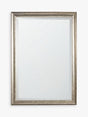 John Lewis Kendal Rectangular Wood Frame Wall Mirror 84 x 59cm - Silver - Kazoop 
