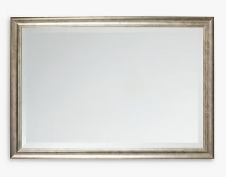 John Lewis Kendal Rectangular Wood Frame Wall Mirror 84 x 59cm - Silver - Kazoop 