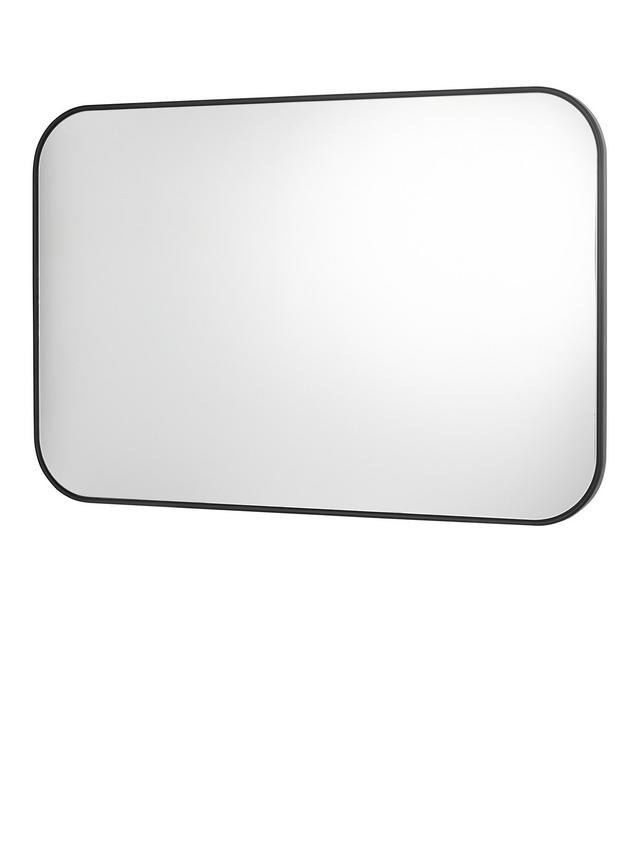 Dar Firuz Rectangular Metal Frame Wall Mounted Mirror 90 x 60cm - Black
