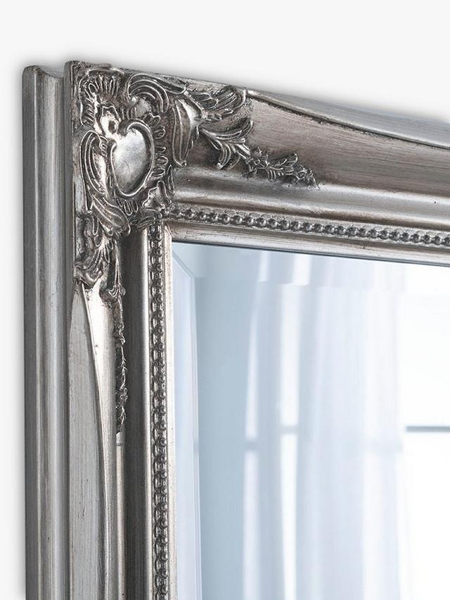 Yearn Elizabeth Rectangular French-Style Wall Mirror 116 x 90cm - Silver