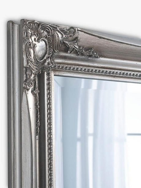 Yearn Elizabeth Rectangular French-Style Wall Mirror 116 x 90cm - Silver