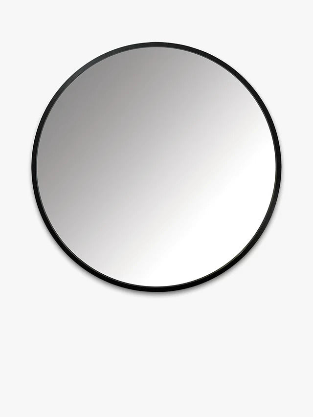 Umbra Hub Rubber Round Wall Mounted Mirror Dia.94cm - Black - Kazoop 