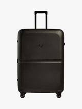 Antler Single Stripe 4-Wheel 81cm Large Black Hard-Shell Expandable Suitcase