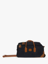 Bric's Life 55cm 2-Wheel Faux Suede Travel Cabin Bag Suitcase - Navy Blue
