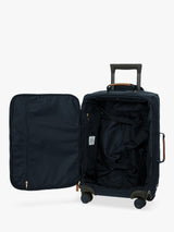 Bric's X Travel 4-Wheel 55cm Carry On Trolley Suitcase -  Navy 14x21x9 Inch
