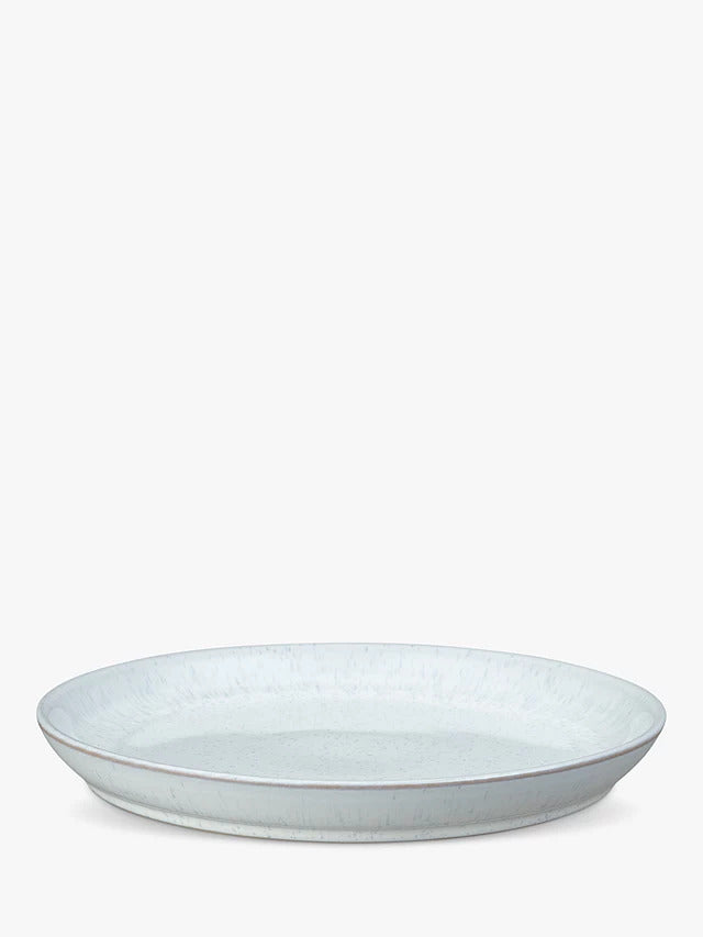 Denby White Speckle Stoneware Coupe Dinnerware Set 12 Piece - White - Kazoop 