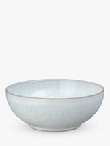 Denby White Speckle Stoneware Coupe Dinnerware Set 12 Piece - White - Kazoop 
