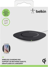 Belkin Qi F8M747bt Wireless Charging Pad 15W USB-C Fast Phone Charger Black