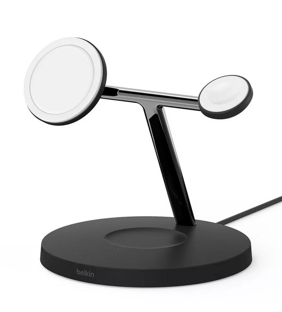 Belkin Boost Charge Pro 3-in-1 MagSafe Wireless Charger Stand 15W - Black - Kazoop 