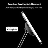 Belkin Boost Charge Pro 3-in-1 MagSafe Wireless Charger Stand 15W - Black - Kazoop 