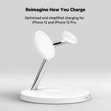 Belkin BoostCharge PRO 3-in-1 MagSafe Wireless Charging Stand - White