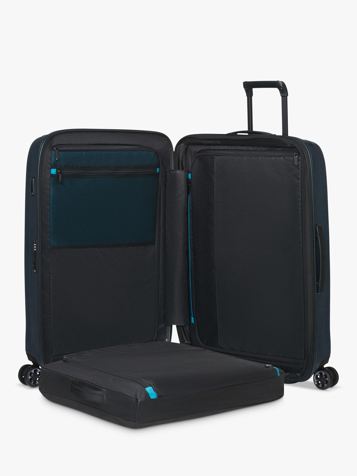 Samsonite Nexis 82cm Expandable 134/147L Double Wheel Suitcase - Petrol Blue