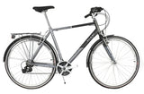 Raleigh Pioneer 700C 21-Speed Hybrid Commuter Bike - Medium - Black/Silver