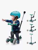Micro Scooters Eco 3in1 Mini Micro Deluxe Scooter 1 - 5 Years - Green - Kazoop 