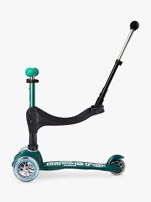 Micro Scooters Eco 3in1 Mini Micro Deluxe Scooter 1 - 5 Years - Green - Kazoop 