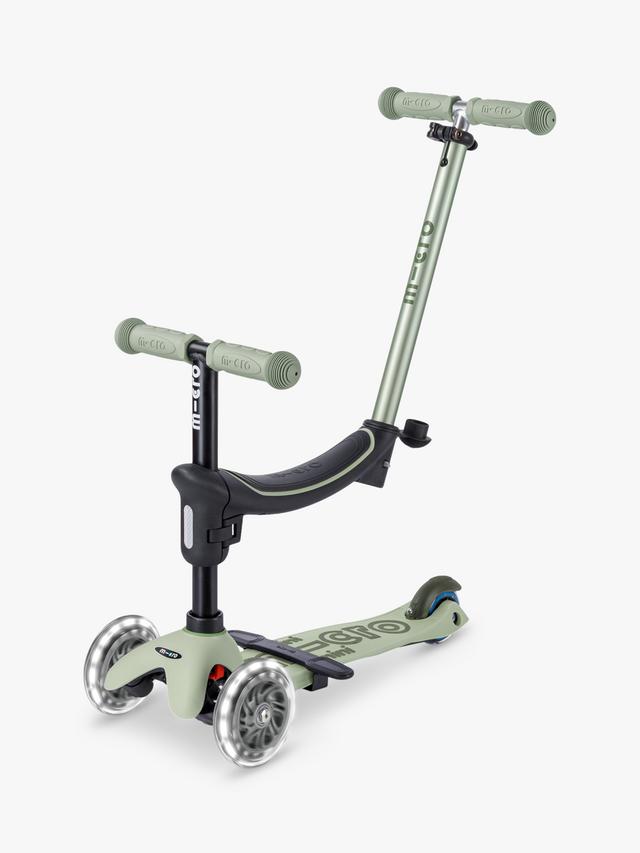 Micro Scooters MMD381 Mini2Grow Deluxe 4-in-1 LED Ride-On Kids Scooter Sage