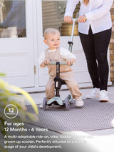 Micro Scooters MMD381 Mini2Grow Deluxe 4-in-1 LED Ride-On Kids Scooter Sage