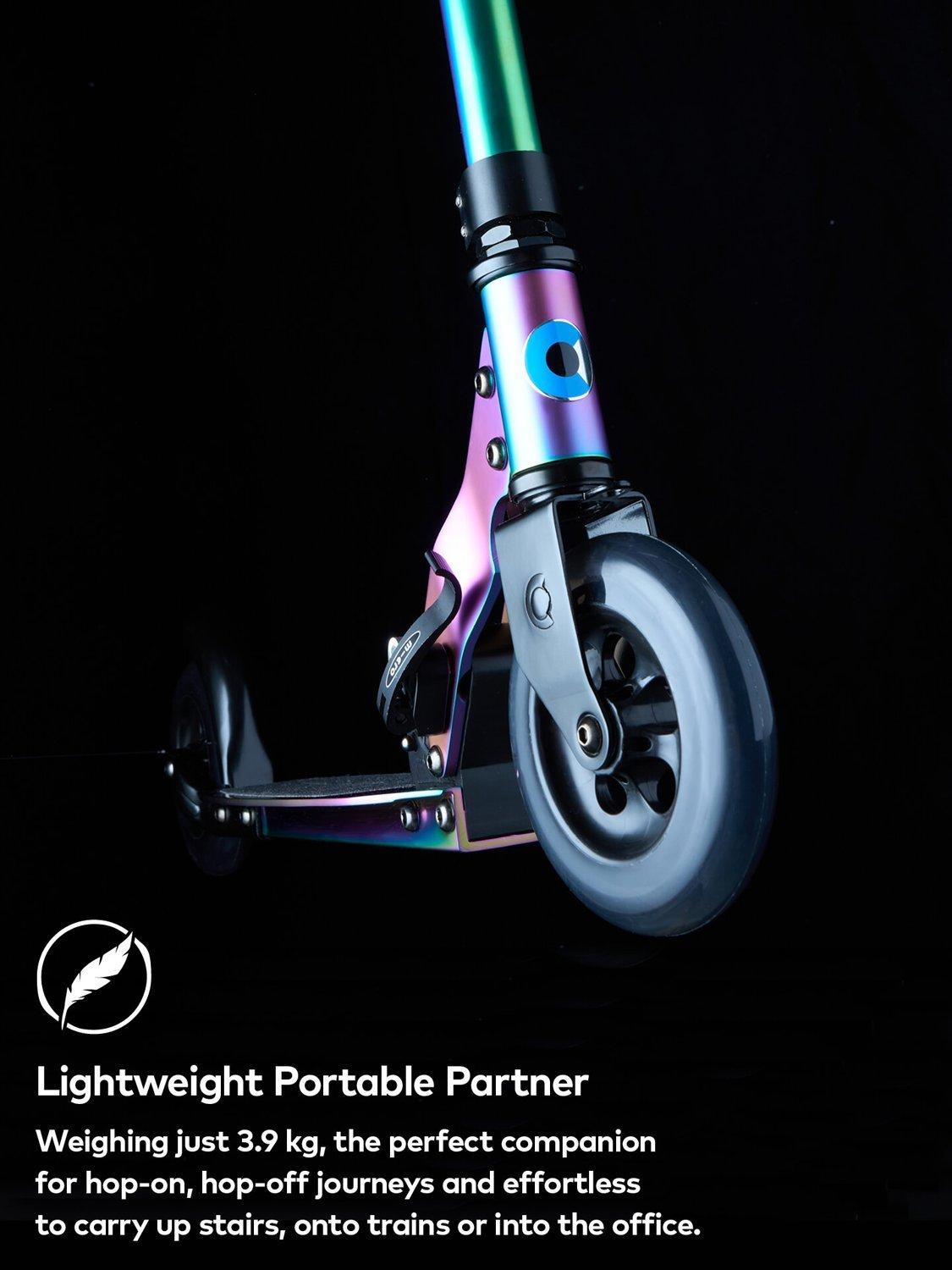 Micro Speed 8 Years Foldable Scooter Green 145mm Wheels - Matt Neochrome