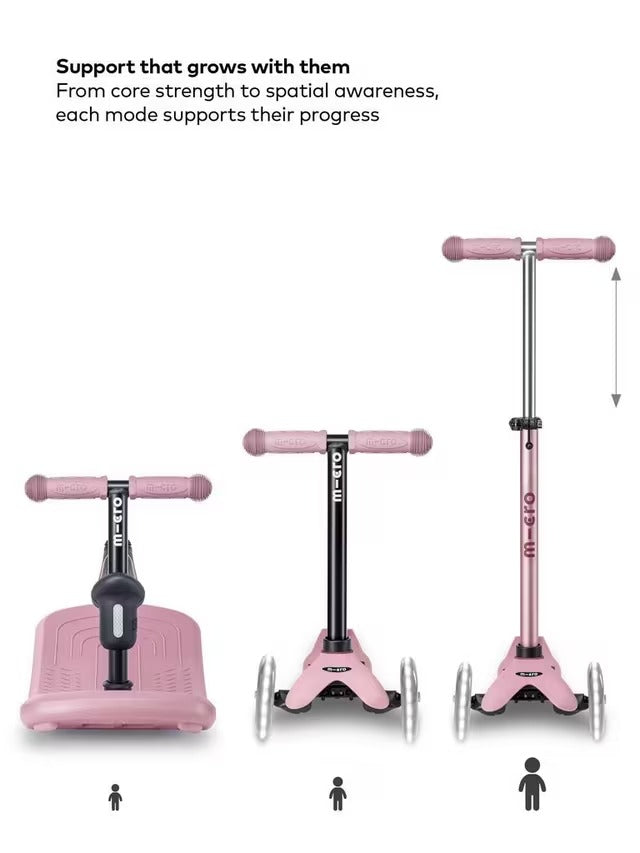 Micro Scooters Rock & Scoot Mini Micro 4-in-1 Indoor Rocker - Dusky Pink