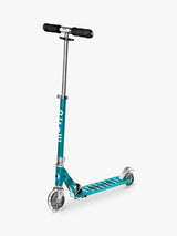 Micro Scooters LED Micro Sprite Folding 5-12 Years Kids Kick Scooter - Aqua
