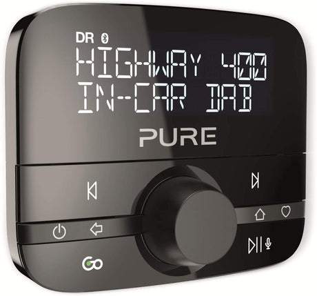 Pure Highway 400 In-Car DAB Radio Adapter/Transmitter FM Bluetooth - Black