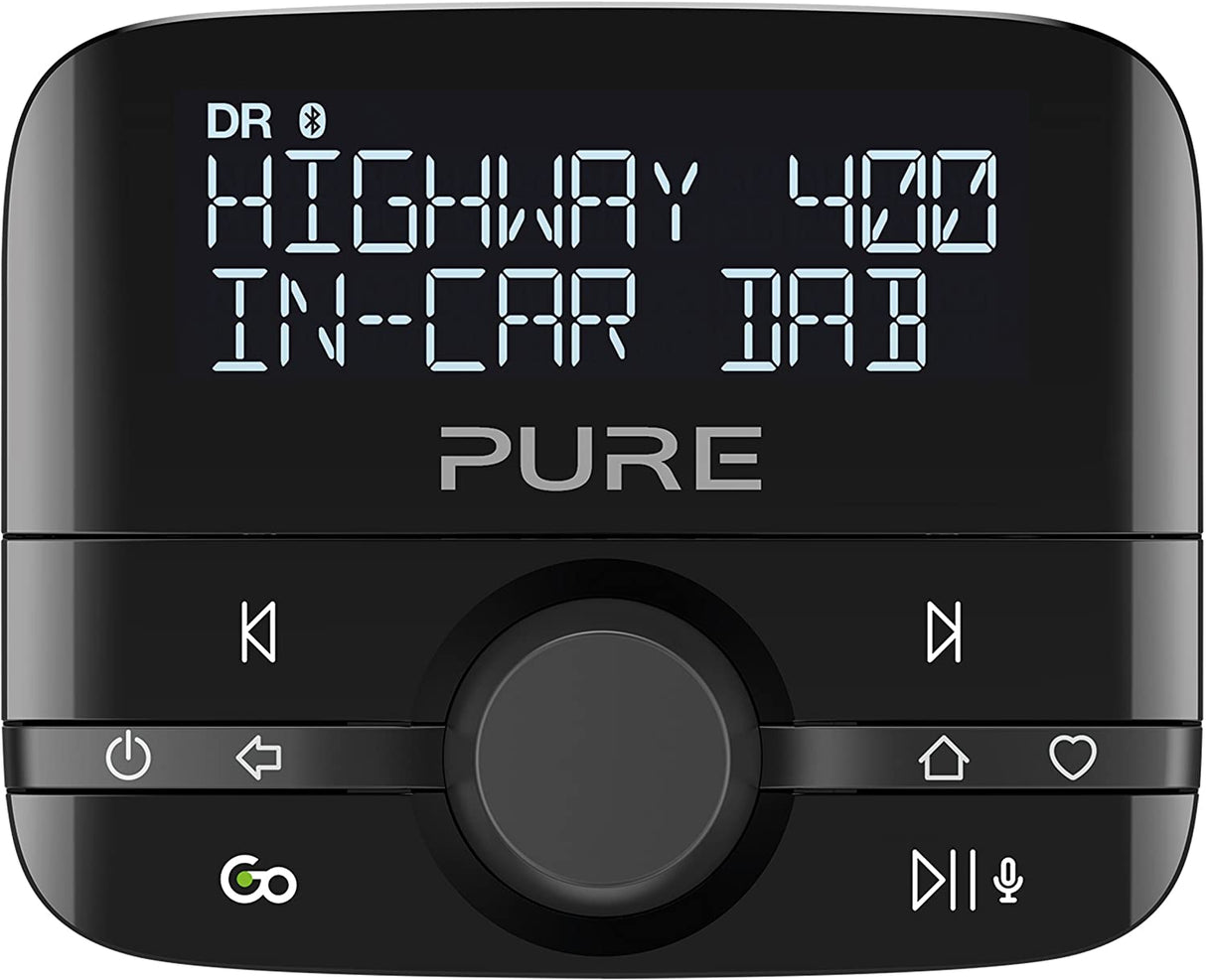 Pure Highway 400 In-Car DAB+/DAB Digital Radio FM with Bluetooth - Black