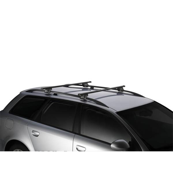 Thule SquareBar 760000 108cm Steel Car Cross Bars Pair 30 x 20mm - Black