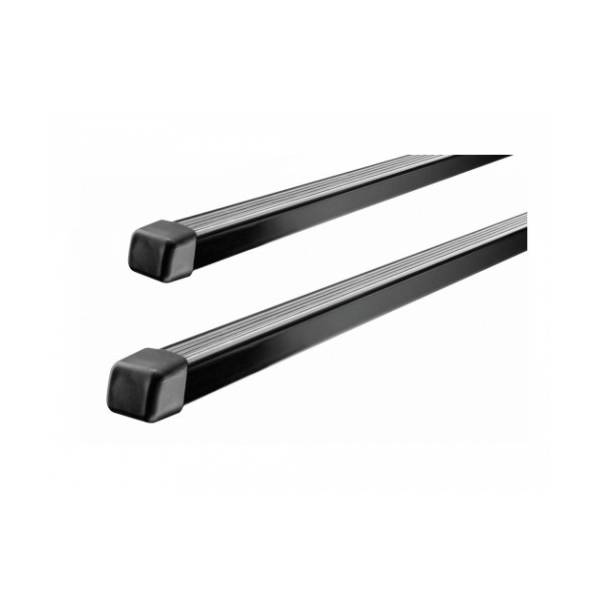 Thule SquareBar 760000 108cm Steel Car Cross Bars Pair 30 x 20mm - Black