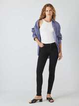 7 For All Mankind Skinny Slim Illusion Luxe Jeans - Black - Size 32/UK 14-16