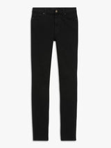 7 For All Mankind Skinny Slim Illusion Luxe Jeans - Black - Size 32/UK 14-16