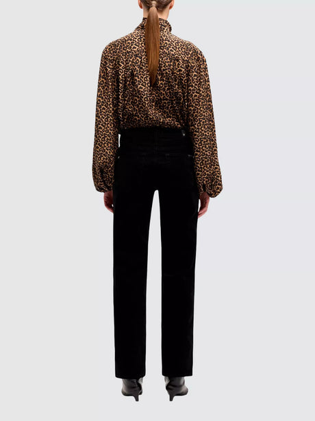 7 For All Mankind Womens Calie Straight Corduroy Jeans - Black - EU 27/UK 10