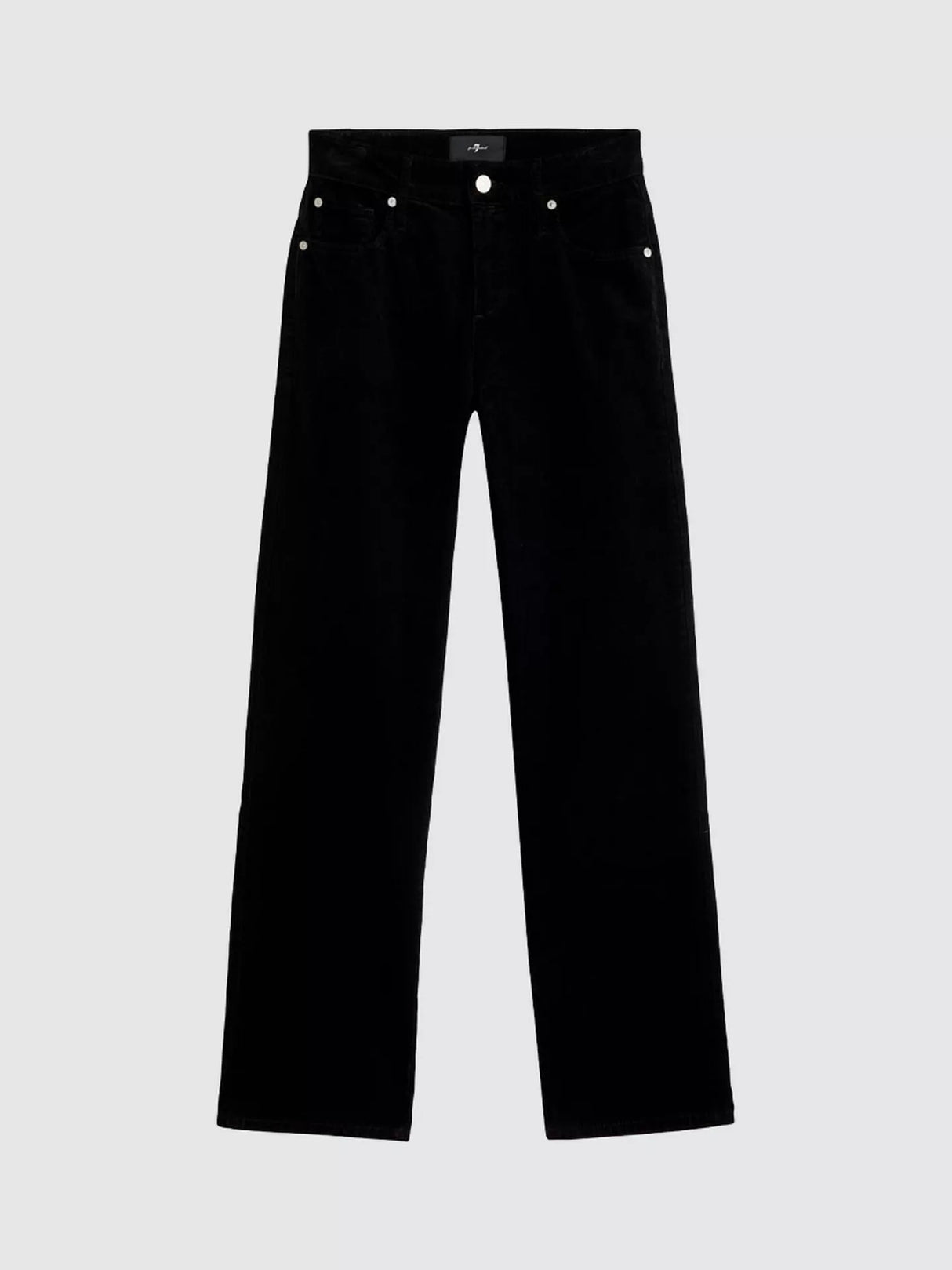 7 For All Mankind Womens Calie Straight Corduroy Jeans - Black - EU 27/UK 10