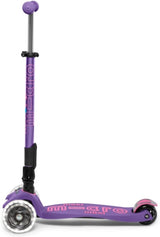 Micro Scooters Maxi Deluxe LED Foldable Push Scooter 5-12 Years - Purple - Kazoop 