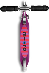 Micro Scooters Sprite Foldable Adjustable LED Scooter 5-12yrs Purple Stripe - Kazoop 
