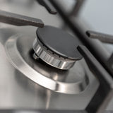 SIA R6 70cm Stainless Steel 5 Burner Gas Hob Cast Iron Pan Supports - Silver