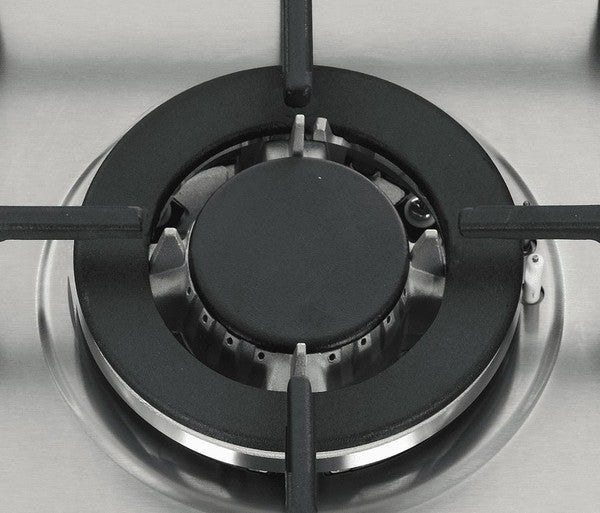 SIA R6 70cm Stainless Steel 5 Burner Gas Hob Cast Iron Pan Supports - Silver