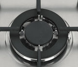 SIA R6 70cm Stainless Steel 5 Burner Gas Hob Cast Iron Pan Supports - Silver