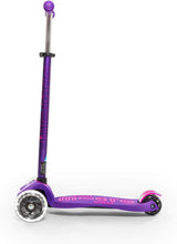 Micro Scooters Maxi Deluxe LED Scooter with Adjustable Handlebar - Purple - Kazoop 