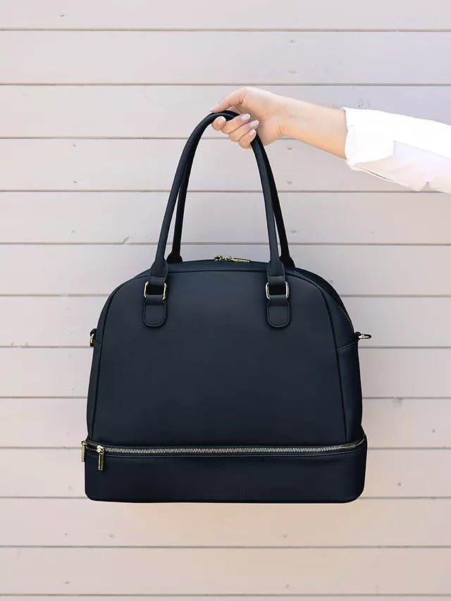 Stackers Plain Organisation Laptop Handbag up to 13" Laptops - Navy - Kazoop 