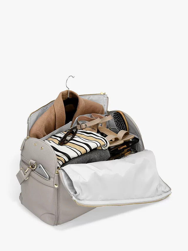 Stackers Weekend Garment Travel Holdall Bag PU H30 x W55 x D26cm - Taupe
