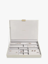 Stackers Supersize 3 Drawer Stackable Jewellery Box 36 x 15.7 x 25cm Oatmeal