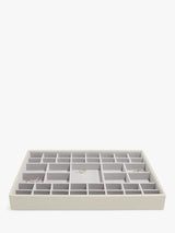 Stackers Supersize 3 Drawer Stackable Jewellery Box 36 x 15.7 x 25cm Oatmeal - Kazoop 