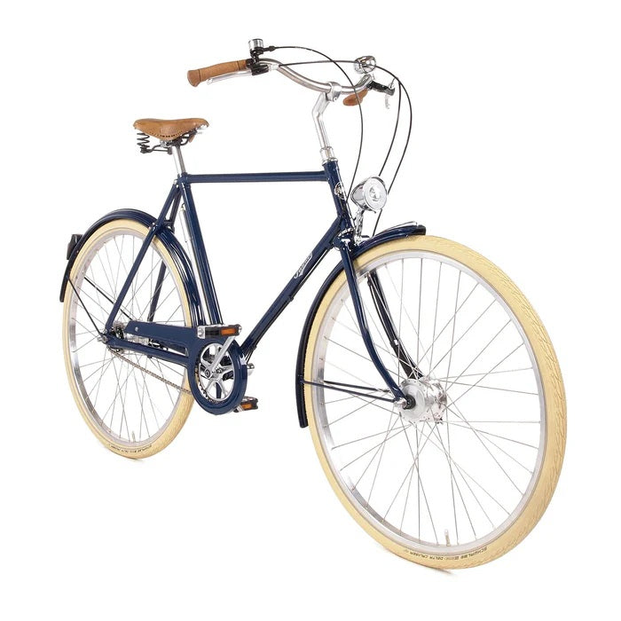Pashley Briton Mens 5-Speed Classic City/Commuter Bike - Oxford Blue - 20.5"