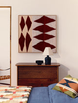 John Lewis Rustic Diamond Textured Abstract Framed Canvas - 80 x 80cm Multi